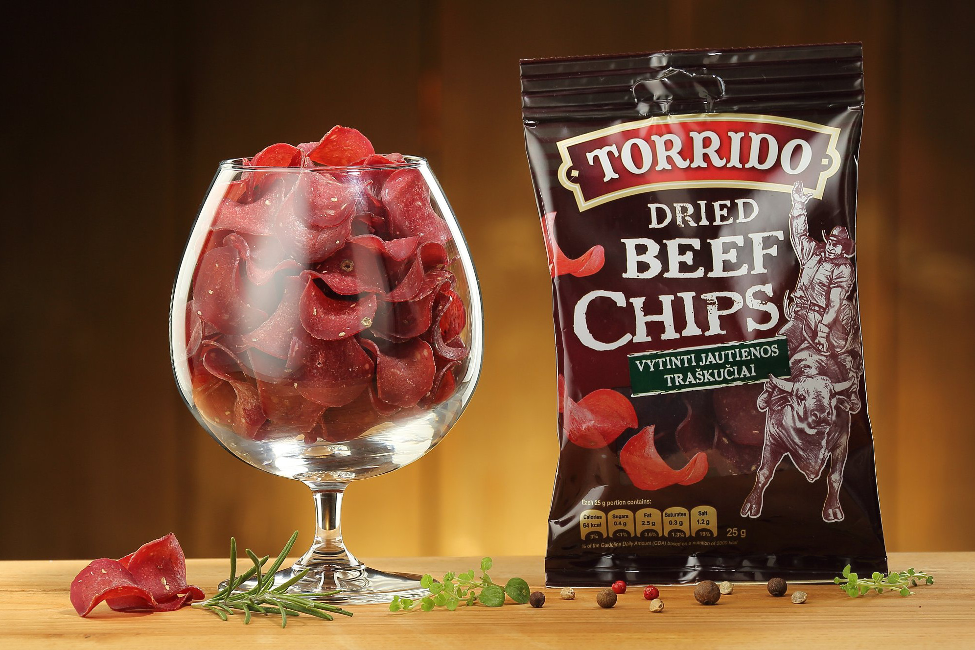 Torrido Premium Beef Chips, 35g